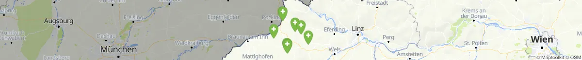 Kartenansicht für Apotheken-Notdienste in der Nähe von Lambrechten (Ried, Oberösterreich)